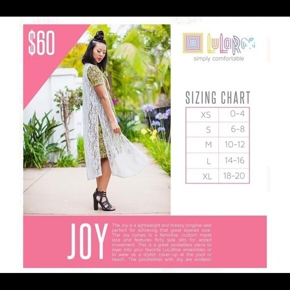 NWT LuLaRoe Joy Vest Boho Duster Vest Cover Up  Medium - Picture 5 of 8